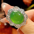 Grüner Chalcedonring